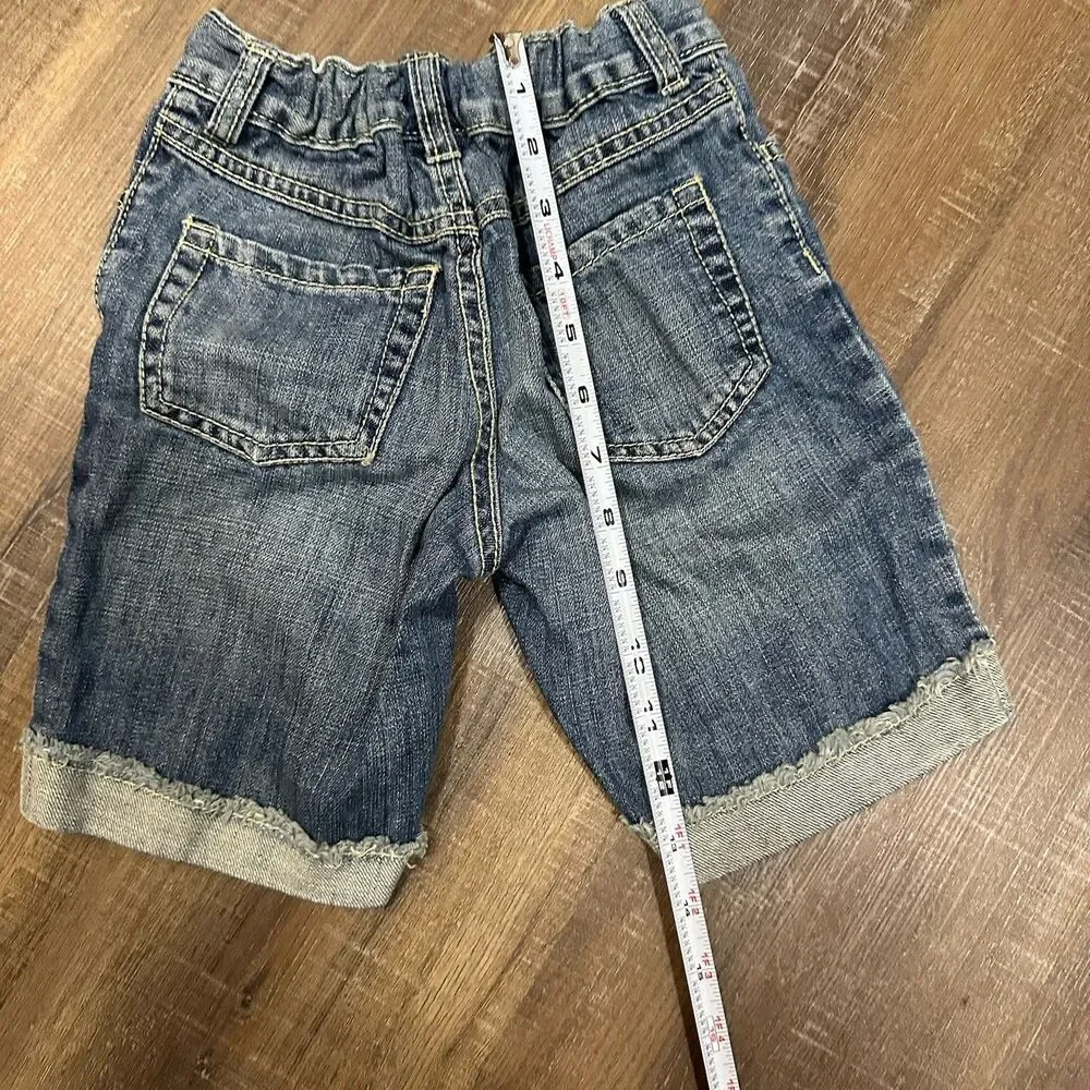 Gymboree Girls Size‎ 6 2013 Summer Embroidered Floral Bermuda Shorts Denim